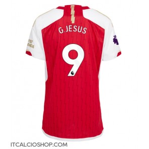 Arsenal Gabriel Jesus #9 Prima Maglia Femmina 2023-24 Manica Corta